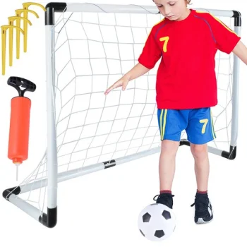 "Trizand" vaikiškas futbolo vartų rinkinys su kamuoliu, 120x80 cm