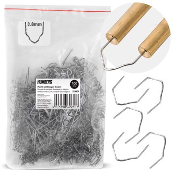 Humberg Type D Staples for Plastic Welders, 100 pcs