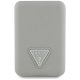 Guess Grained Triangle MagSafe išorinė baterija 5000mAh 15W, smėlio spalvos