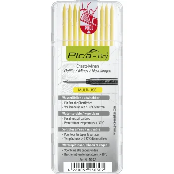 Žymeklio šerdelės Pica DRY 4032 2.8 mm, 10 vnt., geltonos