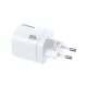 Wozinsky CGWCW 65W GaN tinklo įkroviklis USB-A / 2 x USB-C, baltas