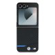 BMW Carbon Blue Line dėklas, skirtas Samsung Galaxy Z Flip 6, juodas