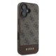 Guess 4G Bottom Stripe dėklas, skirtas iPhone 16, rudas
