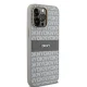 DKNY dėklas iPhone 14 Pro Max telefonui Mono Stripe & Metal Logo, smėlio spalvos