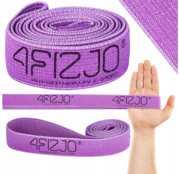 Audinio pasipriešinimo guma 4Fizjo 401 Power Band, 20-27 kg, violetinė