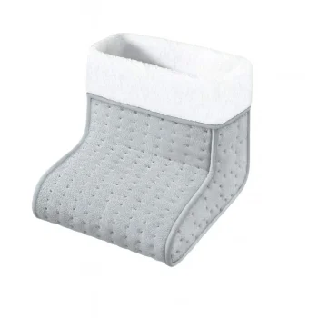 Electric Foot Warmer with 5 Heat Settings, Grey and White