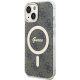 Guess 4G MagSafe dėklas telefonams iPhone 15 / 14 / 13, rudas