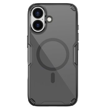 Nillkin iPhone 17 Pro dėklas Nature TPU Pro Magnetic, permatoma juoda