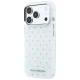 Karl Lagerfeld IML Rhinestones Allover dėklas iPhone 17 / 18 Pro Max, baltas