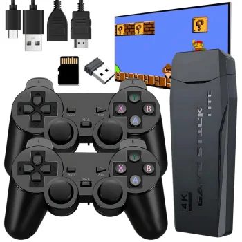 Retro Game Console with 20000+ Classic Games, 2 Wireless Controllers, HDMI Plug & Play