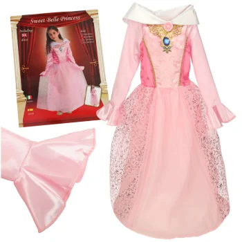 Girls Princess Costume Dress for Parties, Size M, Pink