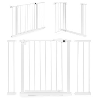Ecotoys apsauginiai varteliai laiptams ir durims, 74-105 cm, balti
