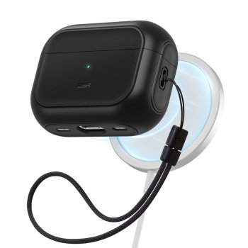 ESR Apple AirPods Pro 1 / 2 dėklas Orbit HaloLock MagSafe, juodas