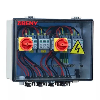 Saulės elektrinių DC dėžė 4 įėjimai / 4 išėjimai 1000V IP66