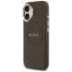 Guess Peony Hot Stamp MagSafe dėklas iPhone 17 telefonui, rudas