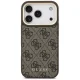 Guess 4G dėklas su MagSafe pinigine iPhone 17 Pro, rudas