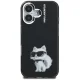 Karl Lagerfeld IML Aquarelle Choupette & Logo iPhone 16 dėklas, juodas