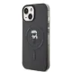 Karl Lagerfeld iPhone 15 dėklas IML Ikonik MagSafe, juodas