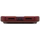 Dėklas Uniq Keva EDGE Magclick Charging skirtas iPhone 18 Pro / 17 Pro, raudonas