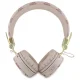 Belaidės ausinės Guess Peony Script Round Shape GUBH70EPOSMW, rudos