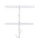 Maclean MC-182 W grindinis televizoriaus stovas (37-80\", 60kg), baltas