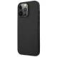 Mercedes iPhone 14 Pro Max odinis dėklas Leather Hot Stamped, juodas