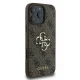 Guess dėklas iPhone 16 Pro Max telefonui 4G Big Logo, rudas
