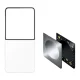 Samsung Flipsuit dėklas Samsung Galaxy Z Flip 8 su LED kortele, juodas