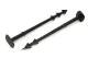 Agrotekstilės tvirtinimo vinys 12.5 cm, juodos