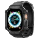 Spigen Rugged Armor Pro dėklas su dirželiu Apple Watch Ultra (49mm), juodas