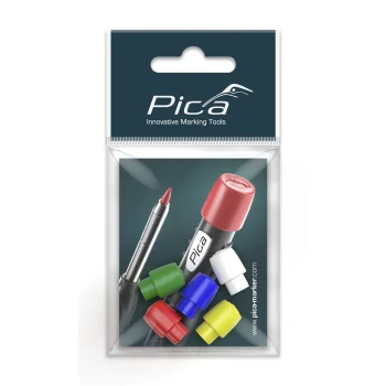 Pica spalvotų dangtelių rinkinys Pica-Dry žymekliams, 5 vnt.