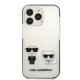 Karl Lagerfeld Karl & Choupette dėklas iPhone 13 Pro Max, baltas