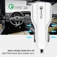 Maclean MCE478 W automobilinis įkroviklis, 2x USB, QC 3.0, 30W, balta