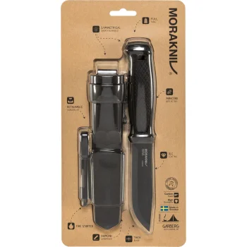 Morakniv Garberg BlackBlade išgyvenimo peilis su rinkiniu 13915, juodas