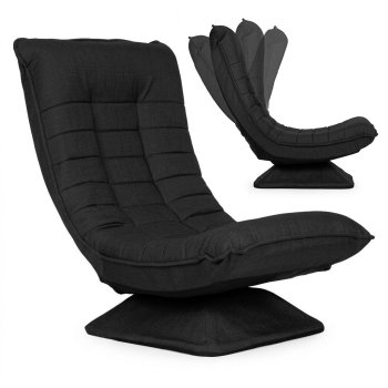 Reguliuojamas sukamasis fotelis ModernHome TH-CL-4, juodas