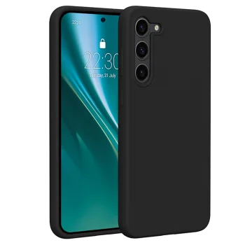 Etteri Silicone Case for Samsung Galaxy S23 Plus, Black