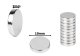 Neodimo magnetai 10x2 mm, cilindriniai, 10 vnt.