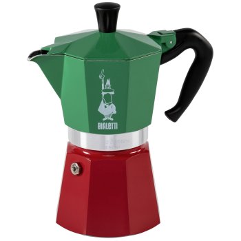 Bialetti Moka Express 6TZ Italia Tricolore kavinukas, 6 puodeliai