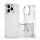 Telefono dėklas iPhone 16 Pro Glitter Case, permatomas su blizgučiais
