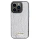 Guess dėklas iPhone 14 Pro Max telefonui Sequin Script Metal, sidabrinis