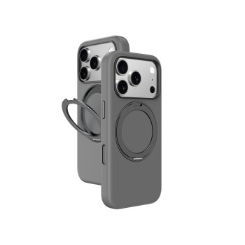 AmazingThing Cloudie iPhone 17 Pro Case with Stand, Gray