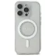 Guess IML Rhinestones MagSafe dėklas telefonui iPhone 16 Pro Max, baltas