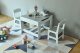 ECOTOYS vaikiškų baldų komplektas: medinis stalas ir 2 kėdės