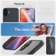 Dėklas Spigen Ultra Hybrid, skirtas iPhone 16, matinės juodos spalvos