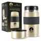 4Fizjo Mountain Goat maisto termosas, 1L, auksinis