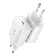 Baseus Speed Mini USB-C 20W greitasis tinklo įkroviklis, baltas
