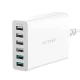 Blitzwolf BW-S15 6-Portų USB įkroviklis, 60W, QC 3.0, baltas