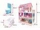 Medinis lėlių namelis Case 74577 su baldais ir LED apšvietimu, 70 cm, rožinis