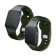 3mk silikoninis laikrodžio dirželis Apple Watch 42 / 44 / 45 / 49 mm, žalias