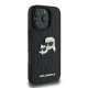 Karl Lagerfeld iPhone 16 Pro Max dėklas Monogram Karl & Choupette, juodas